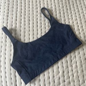 Outdoor Voices Navy Double Time Sports Bra